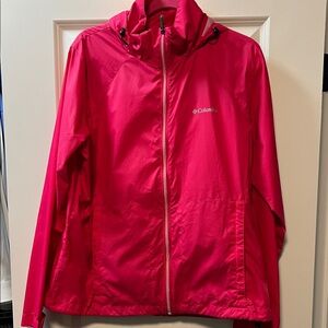 Columbia Fuchsia Windbreaker Jacket